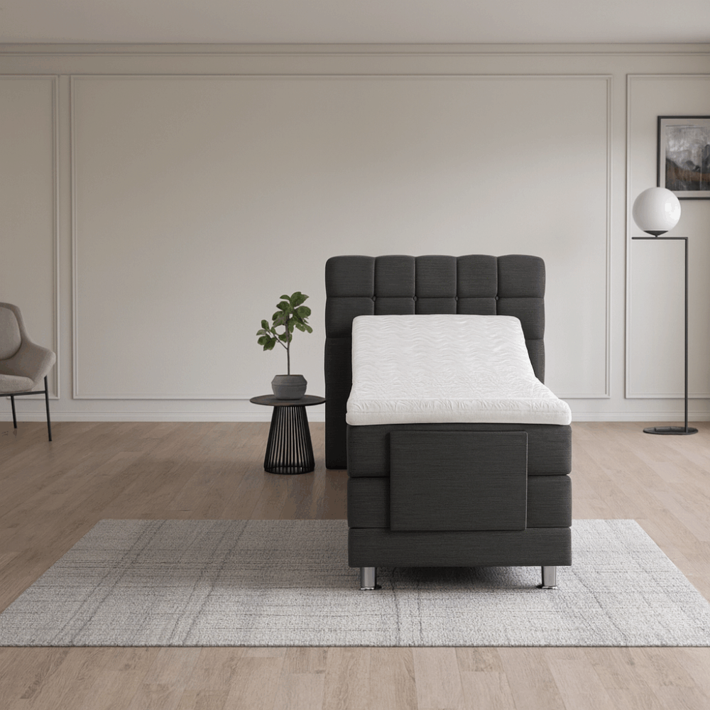 Elektrische Boxspring Arizone-1-persons-antraciet