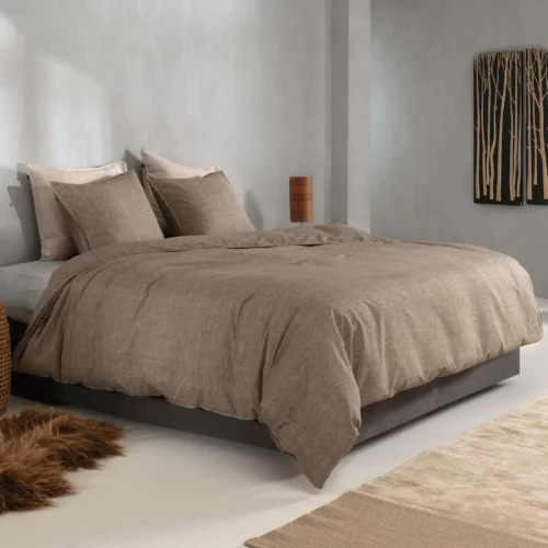 Lino Palm Taupe 1
