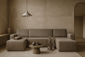 U Slaapbank Monza Taupe