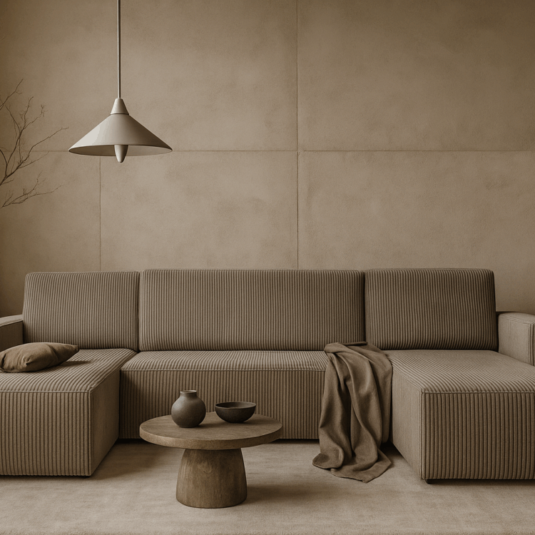 U Slaapbank Monza Taupe