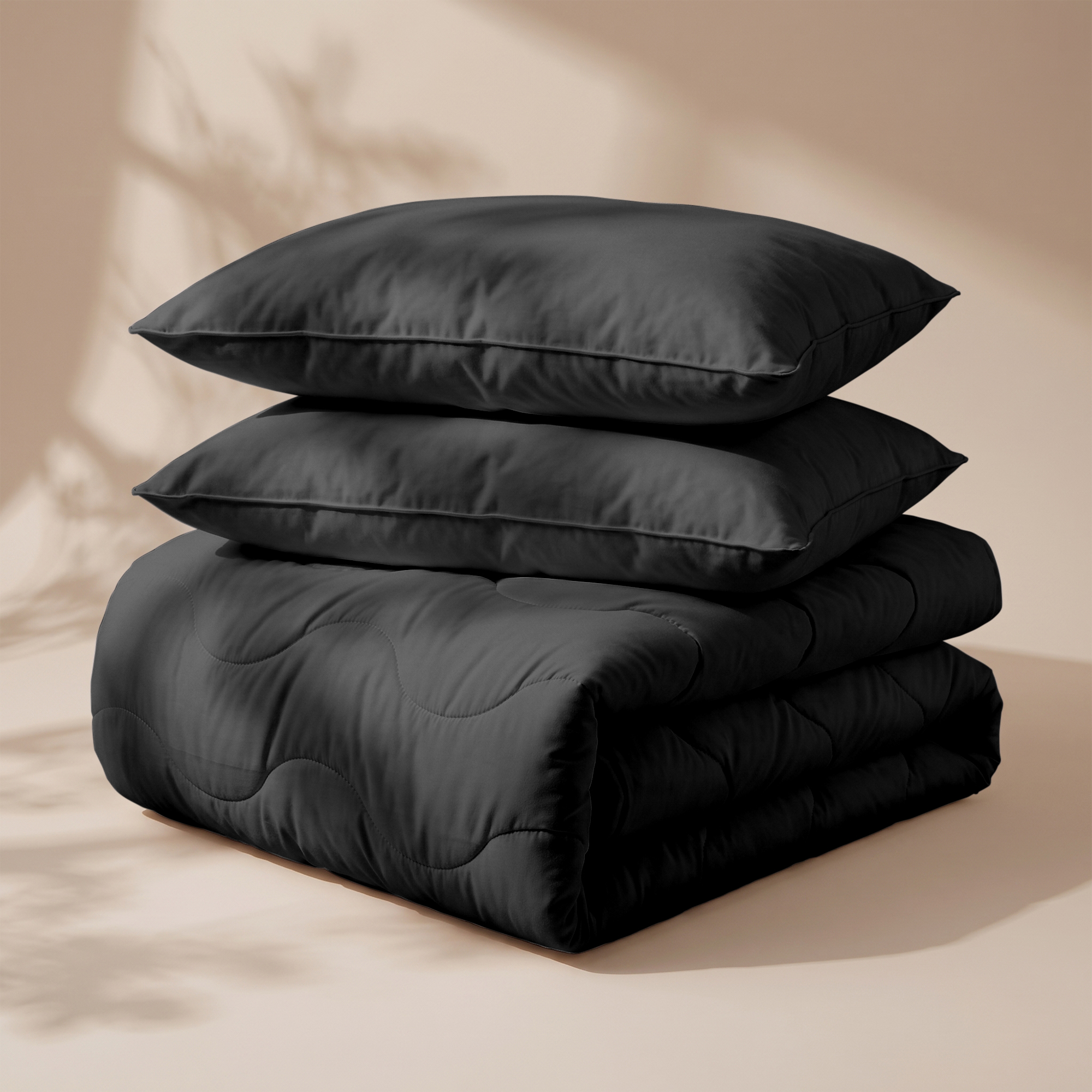 Wasbaar Dekbed + Kussens Combi Black_01