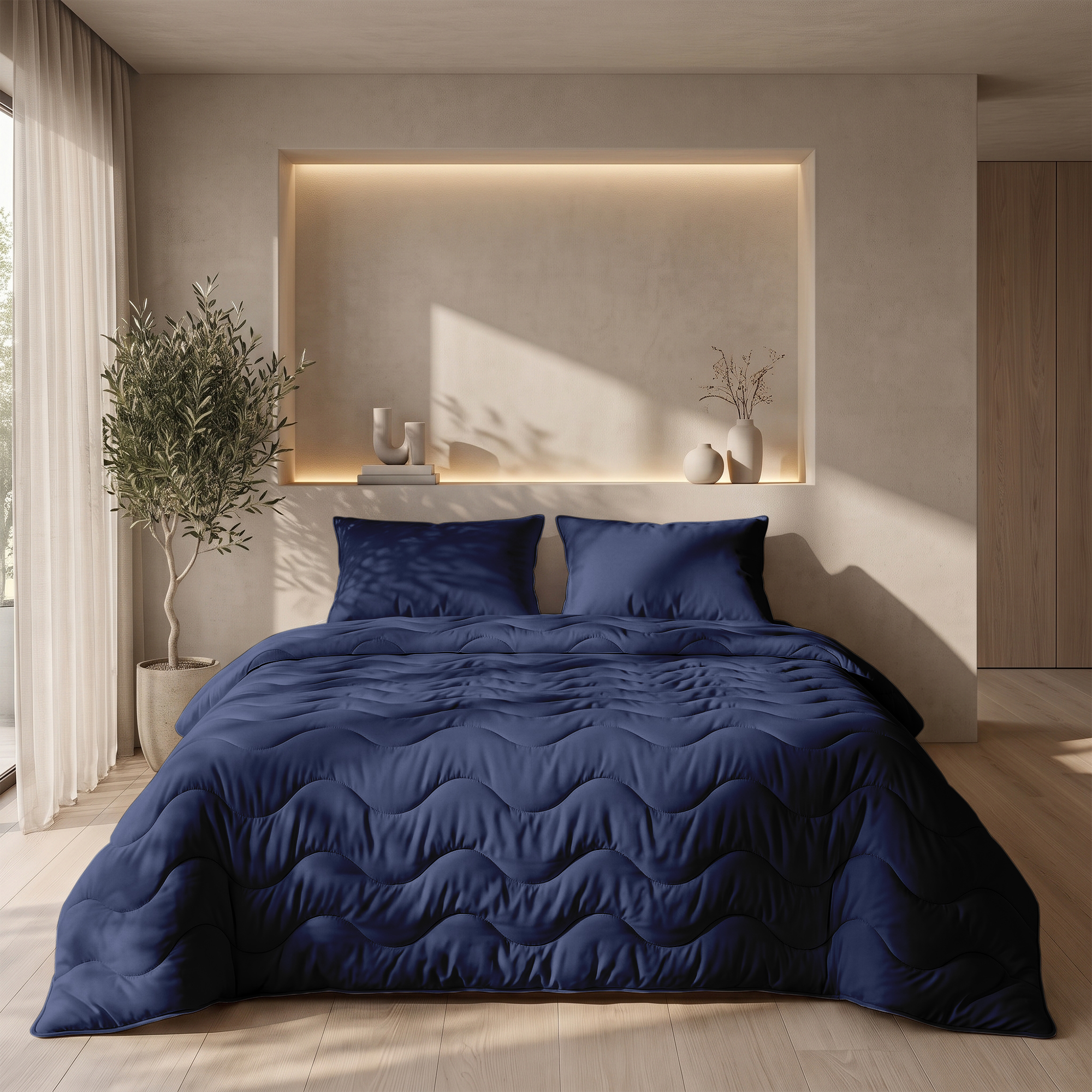 Wasbaar Dekbed + Kussens Combi Dark Blue_04