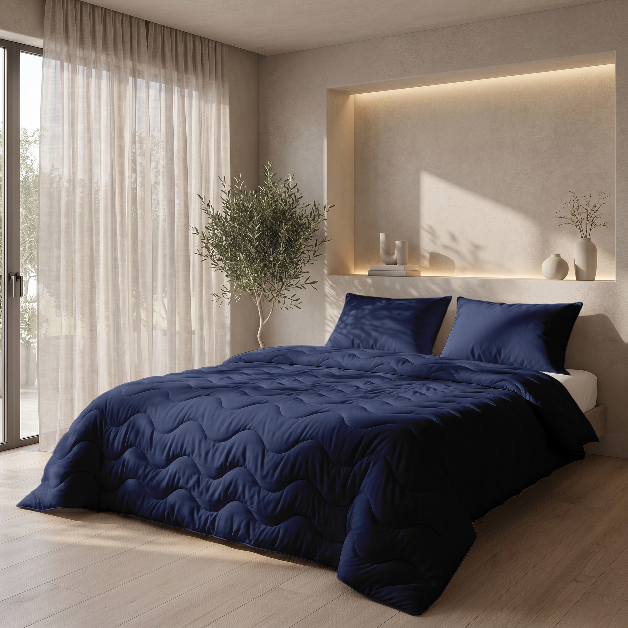 Wasbaar Dekbed + Kussens Combi Dark Blue_05