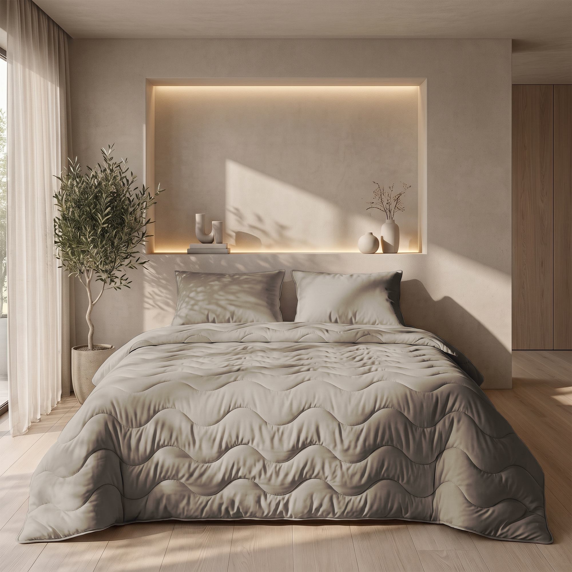 Wasbaar Dekbed + Kussens Combi Taupe_04