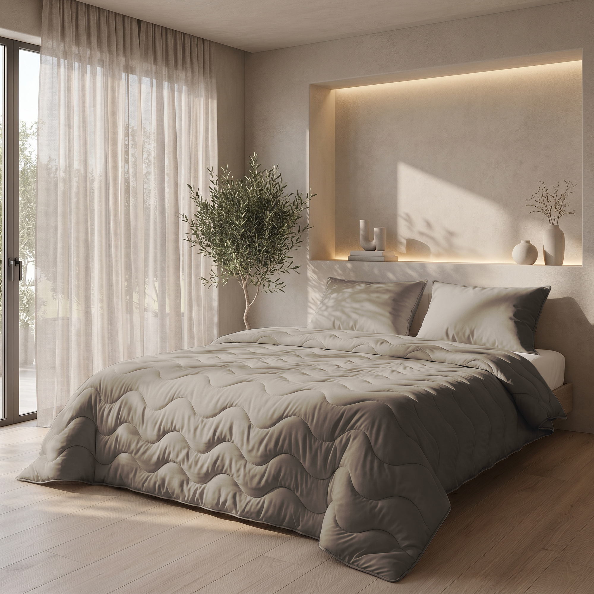 Wasbaar Dekbed + Kussens Combi Taupe_05