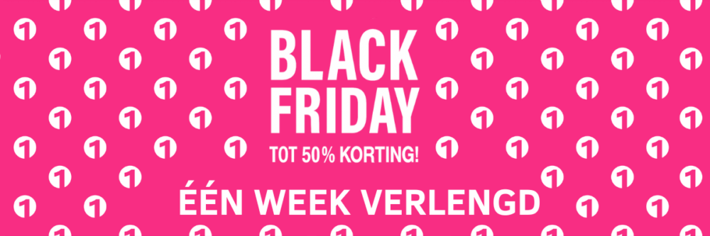 banner met tekst; een week verlengd