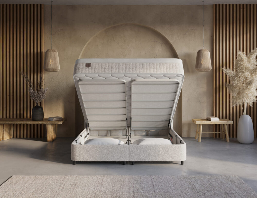 opbergboxspring 180x200 cm