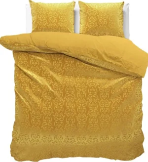 Embossed Sultan Velvet Dekbedovertrek - Goud